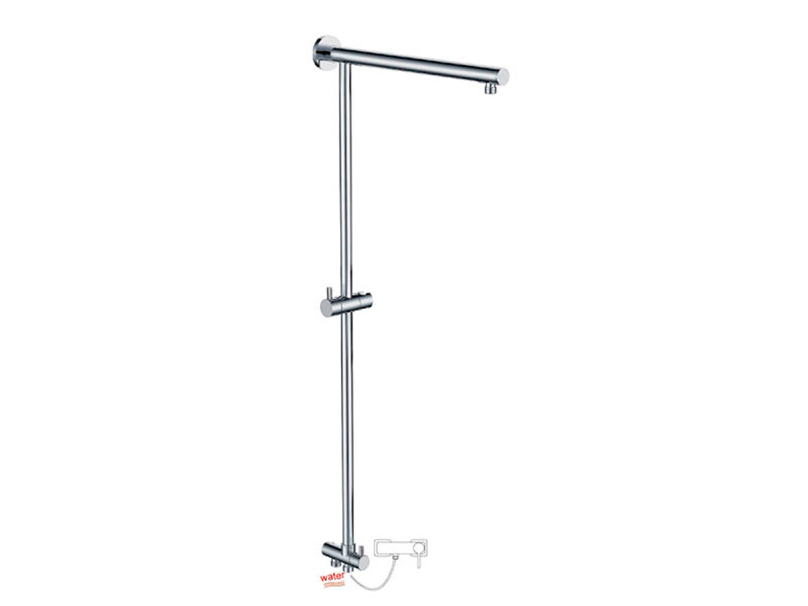 Barral De Ducha Cromo 0.104X0.155X0.07 Aqualia 
