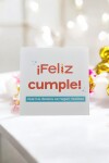 Tarjeta cumpleaños 10x10. DISEÑO 10