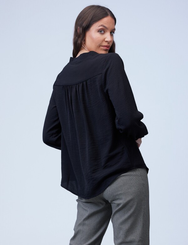 Blusa Frunces NEGRO