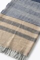 Pashmina rayada cobalto