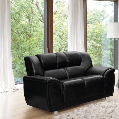 Sofá 2 lugares en PU negro Córdoba Sofá 2 lugares en PU negro Córdoba