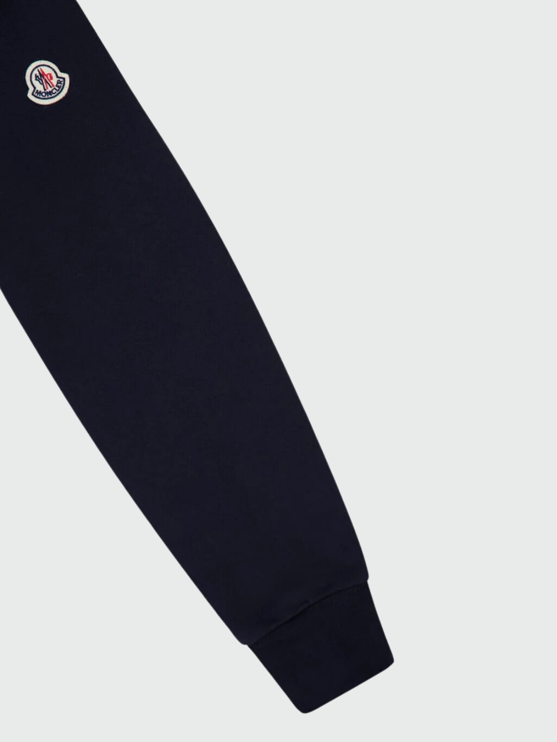 Moncler - Chaqueta con Cremallera de Algodón Azul Marino