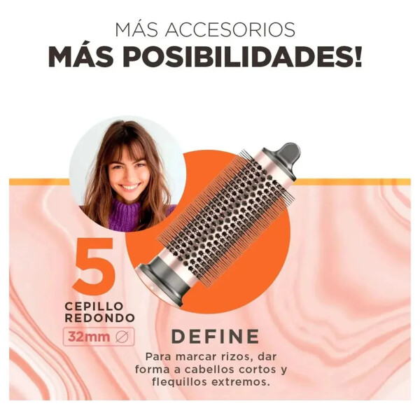 Multi Styler Ga.ma Italy Uniq Vibrance 8 En 1 1500 W CEPILLO GAMA MULTISTYLER 8EN1 VIBRANT
