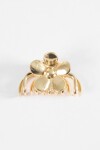 Broche flor dorado