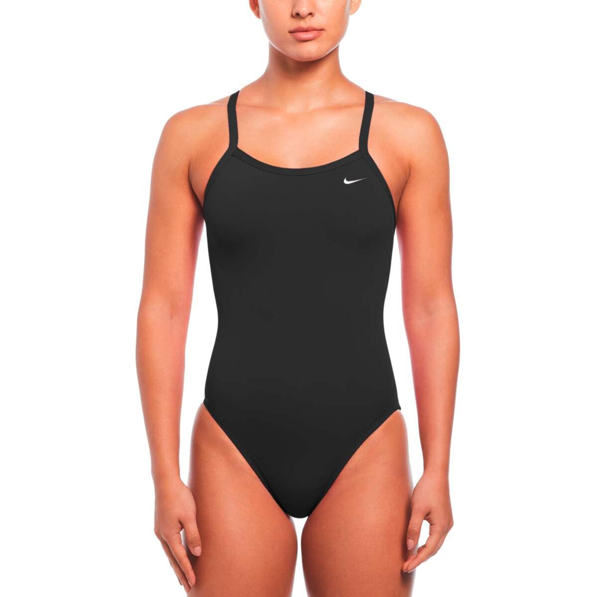 Traje De Baño Racerback One Piece de Mujer - negro 