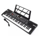 Teclado Musical Órgano Piano 61 Teclas Negro