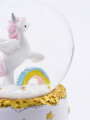 BOLA DE NIEVE UNICORNIO BLANCO