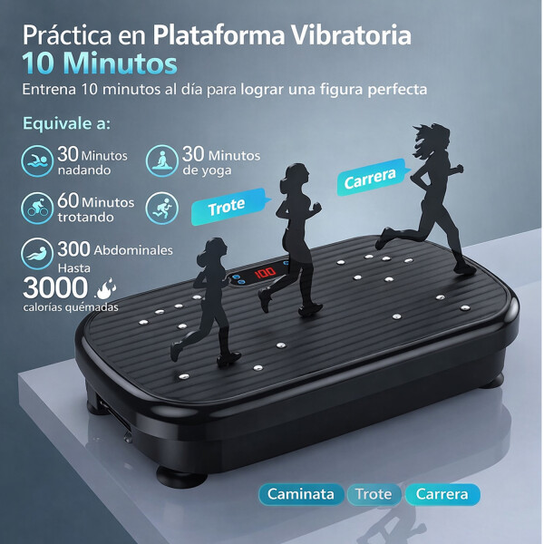 Plataforma Vibratoria P/ejercicios Oscilante Con Control PLATAFORMA VIBRATORIA ELECTRICA VAR1039