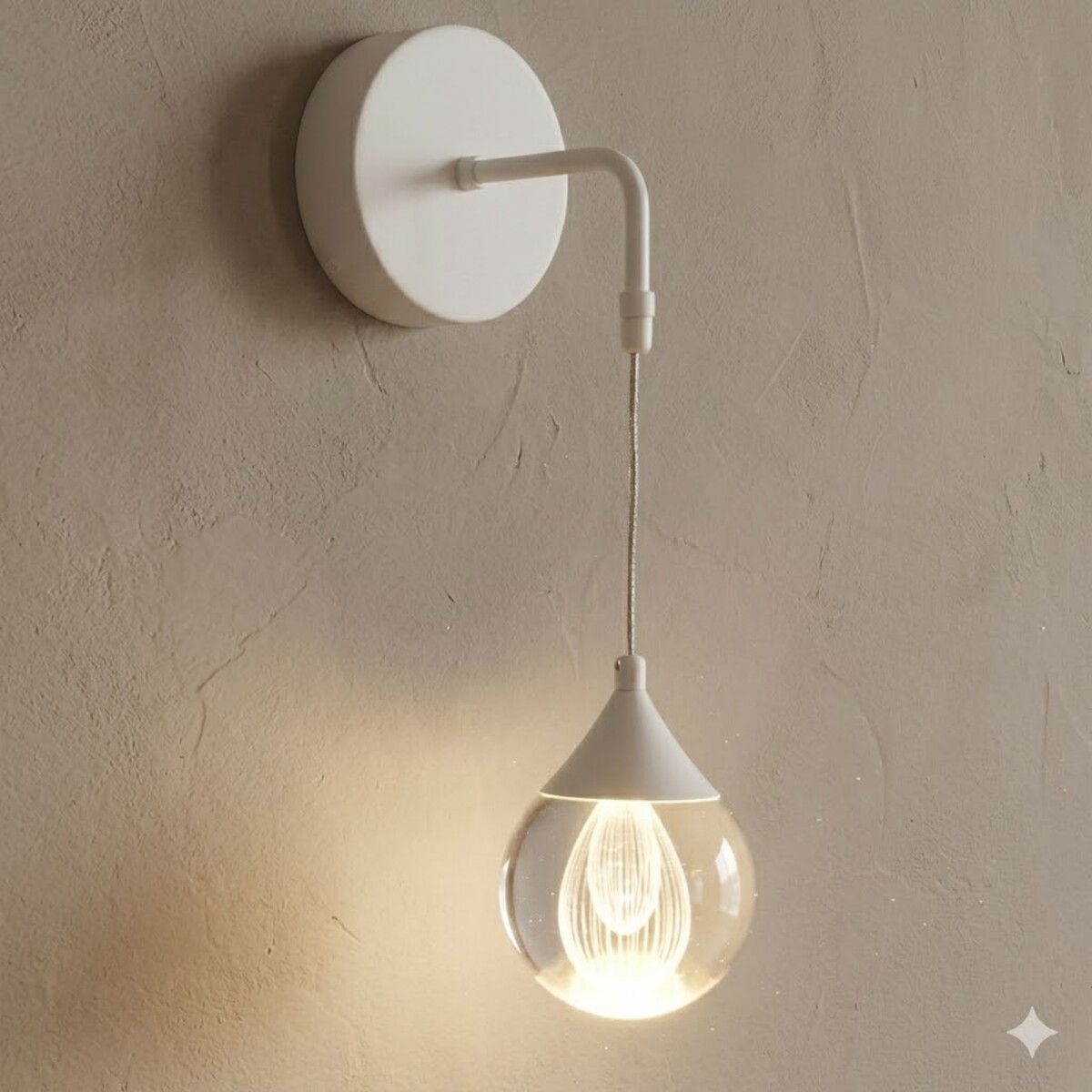 Aplique led de pared blanco efecto luz flotante 5W 