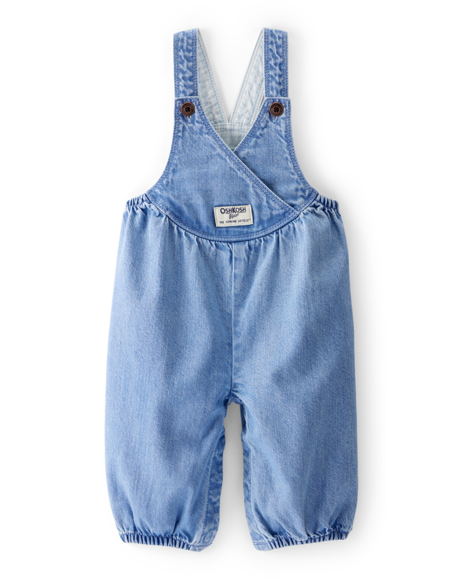 Enterito de chambray, escote en v Enterito de chambray, escote en v