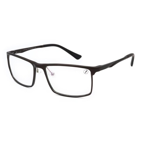 Lentes De Vista Grau Cuadrado De Aluminio Marrón/Marrón