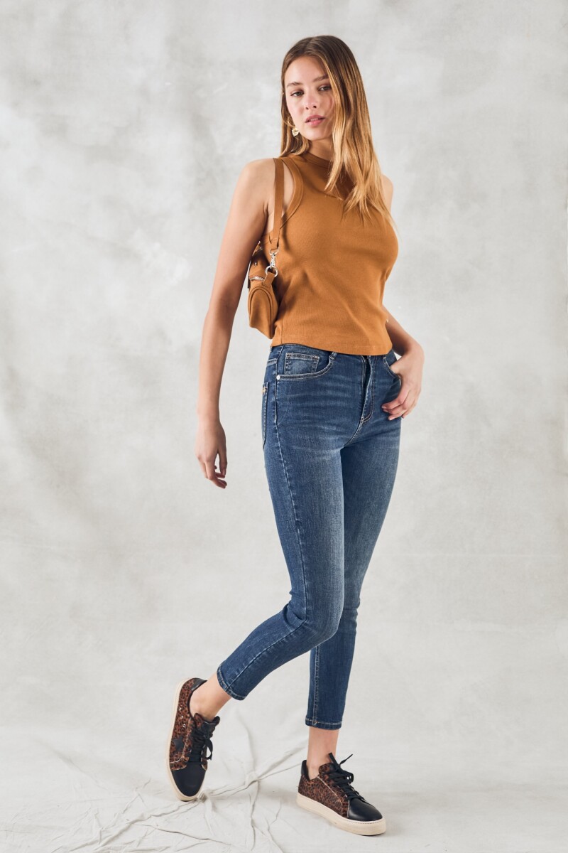 Musculosa Algodón Ribb Cobre