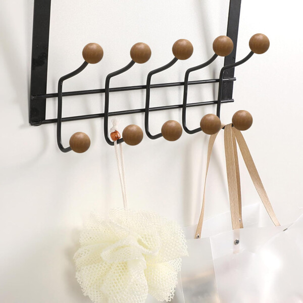 Perchero Para Puerta Organizador Moderno Acero Y Puntas Madera Percha Ropa 10 Ganchos Imback Perchero Para Puerta Organizador Moderno Acero Y Puntas Madera Percha Ropa 10 Ganchos Imback