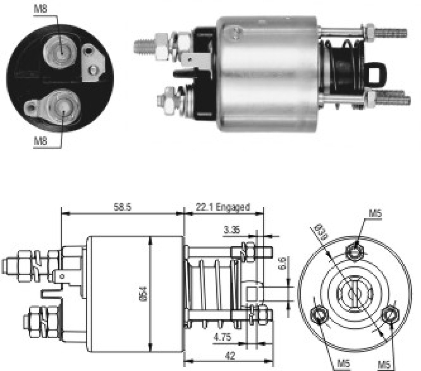 AUTOMATICO DE ARRANQUE FIAT PALIO MARELLI ZM 