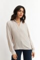 Blusa manga ranglán BEIGE