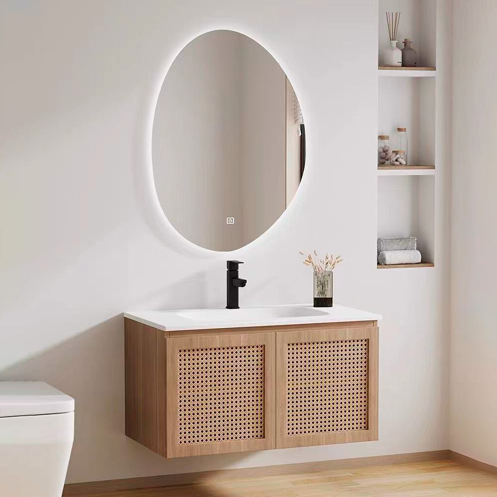 CONJUNTO DE BAÑO HABITARE MODELO LT2004-60 / MUEBLE + BACHA + ESPEJO LED Conjunto De Baño Habitare Modelo Lt2004-60 / Mueble + Bacha + Espejo Led