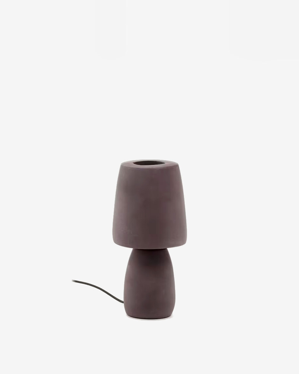 Lámpara de mesa Tandy de terracota marrón 