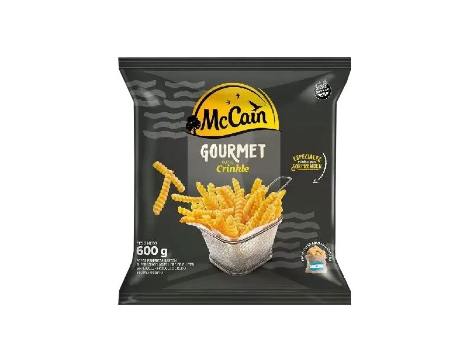 Papas crinkle 600 grs 