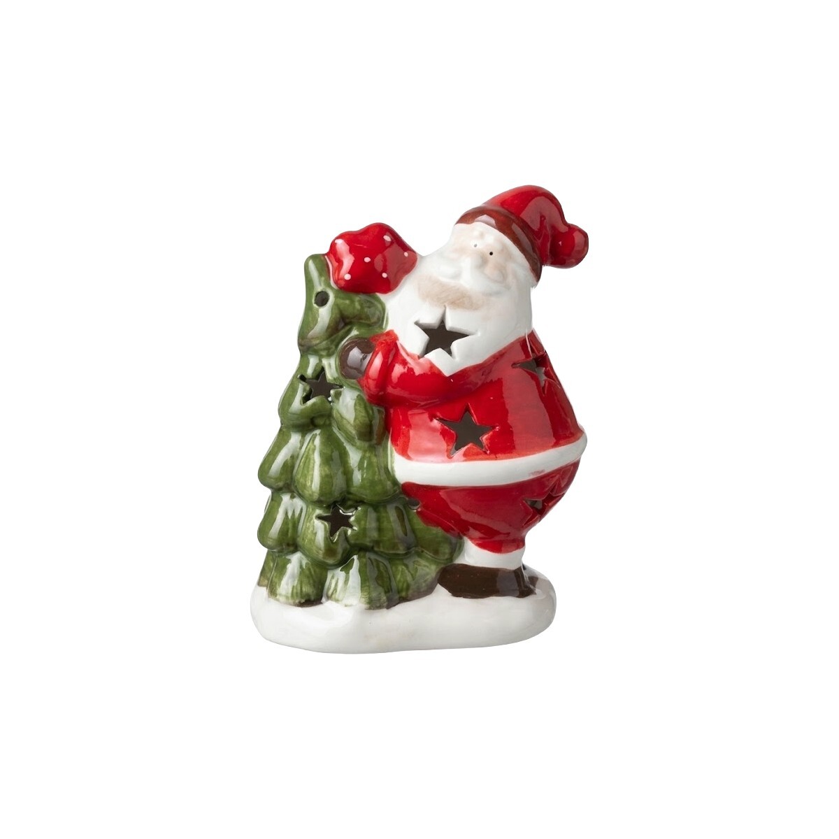 FIG SANTA/ARBOL NAV C/LUZ 9.5X6X11CM 