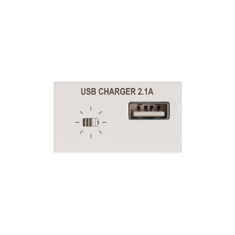 Módulo cargador USB 2,1A Duomo blanco C57926
