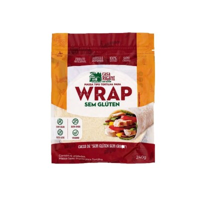 Wrap Sin Gluten Casa Rigani 6 Unidades Wrap Casa Rigani Sin Gluten