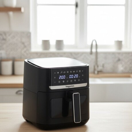 OUTLET - Freidora de Aire HOGARON 1500W Capacidad 6L Panel Digital Y Visor OUTLET - Freidora de Aire HOGARON 1500W Capacidad 6L Panel Digital Y Visor