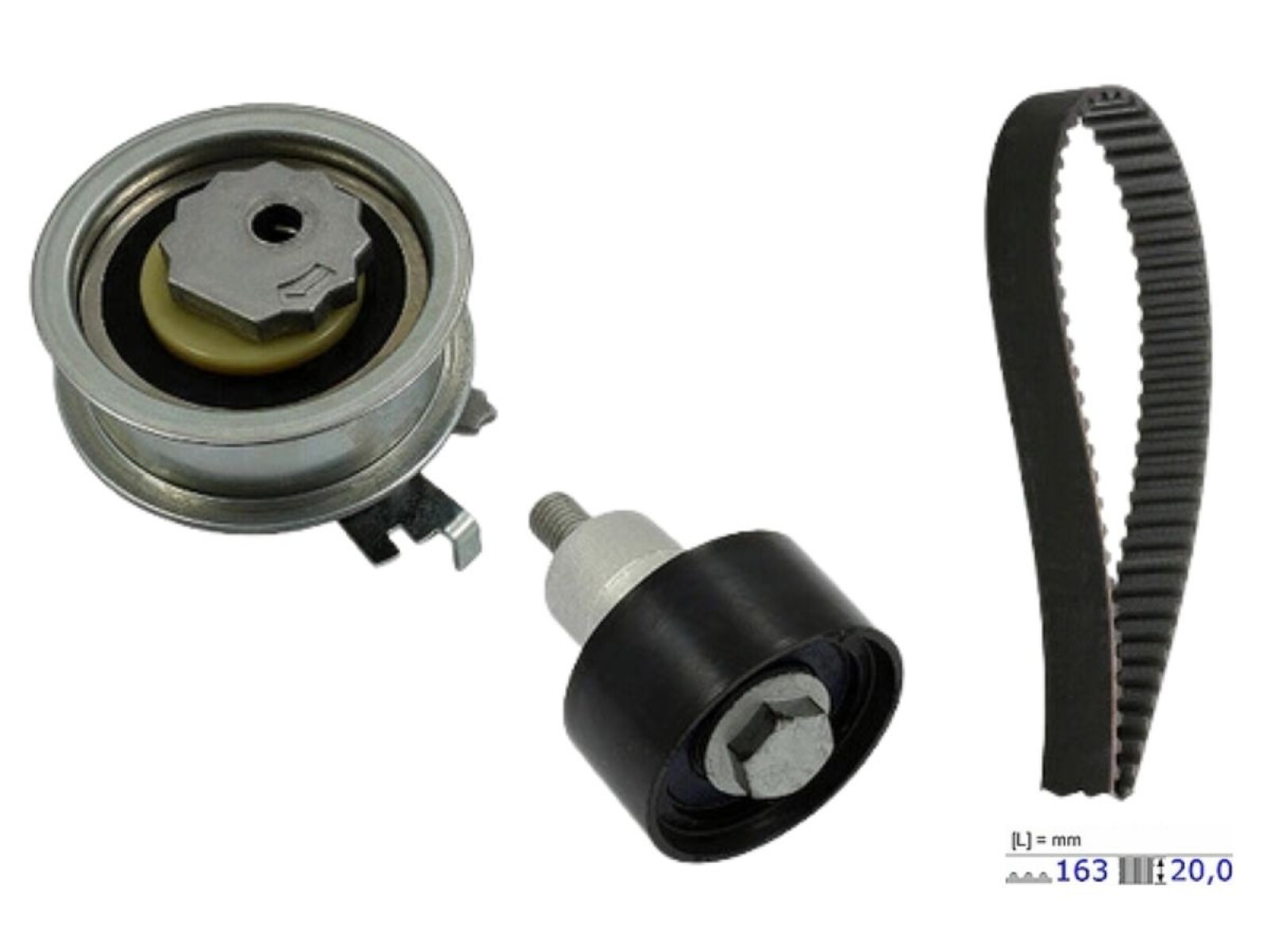 Kit Distr S/Bomba Agua Audi A4/A3/A1/Q3/Q2 Basic Seat Ibiza V/Arona/Leon Sc Volks Fox/Nivus/Cross Fox/T-Cross/Golf/Virtus/Save 