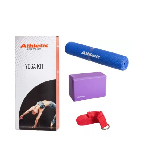Kit De Yoga - Colchoneta, Bloque Y Cinta Athletic Kit De Yoga - Colchoneta, Bloque Y Cinta Athletic