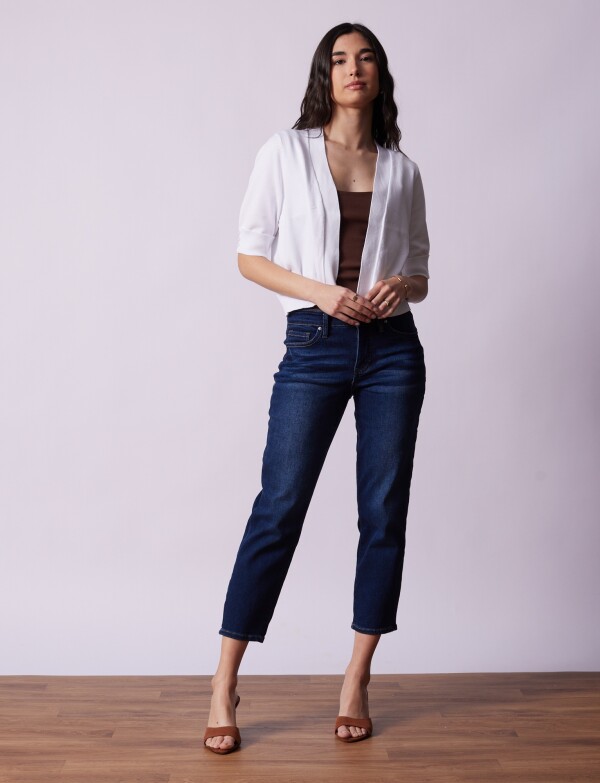 Cardigan Puño Botones BLANCO