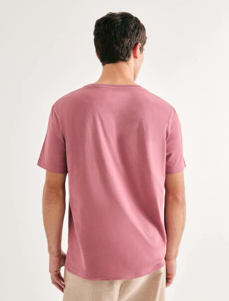 CAMISETA BÁSICA UNISSEX REGULAR WORLD ROSA