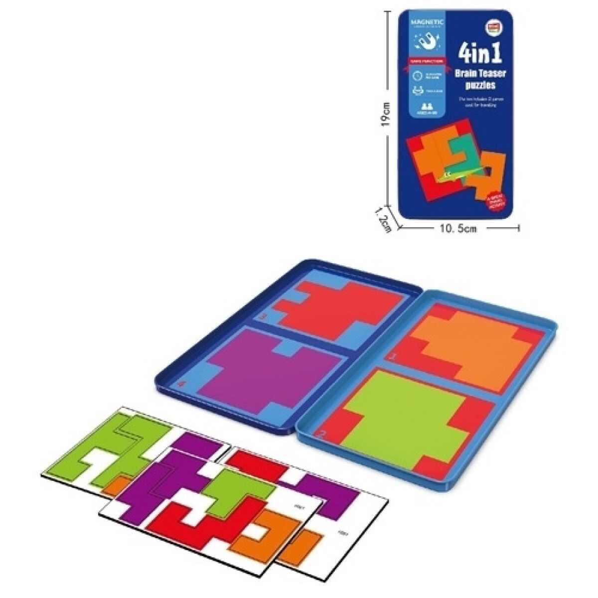 Juego Magnetico para llevar - 4 en 1 