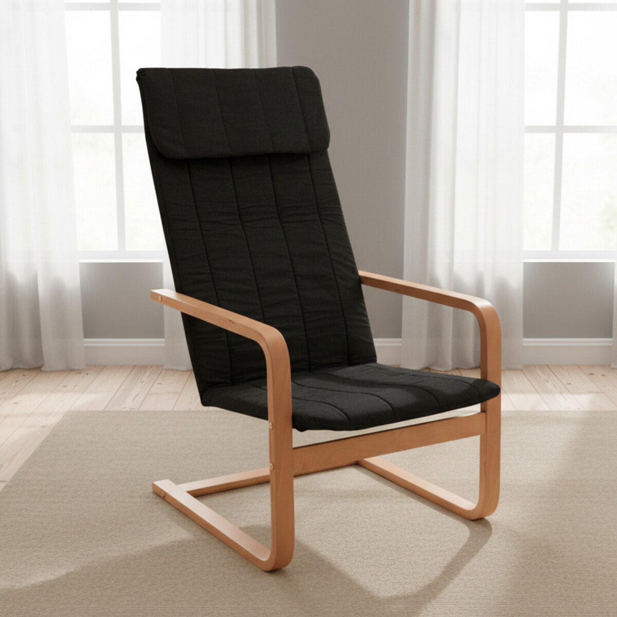SILLÓN - TELA NEGRO FLEX 