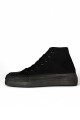 BOTA DEPORTIVA MEDIO BASKET LONA CON PLATAFORMA Negro