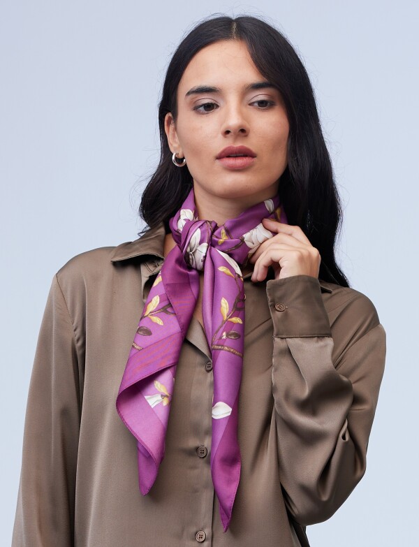Pashmina Flores VIOLETA