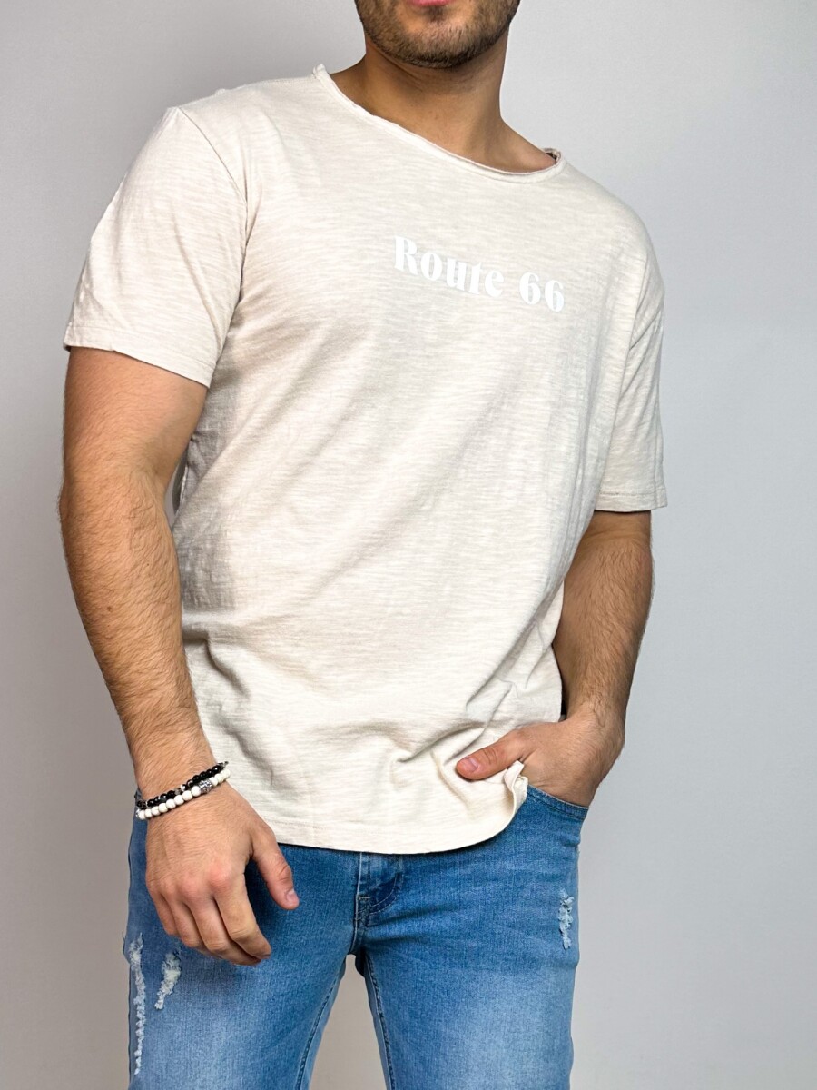 T-Shirt con logo frontal Marin - Amarillo 