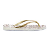 Tropical Brasil Ojota Slim Fashion Premium De Mujer - Dorado/blanco Dorado-blanco