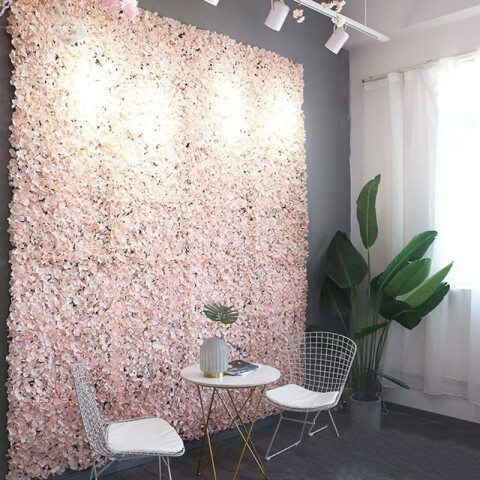 Cerco Decorativo Flores 1*3M Rosa