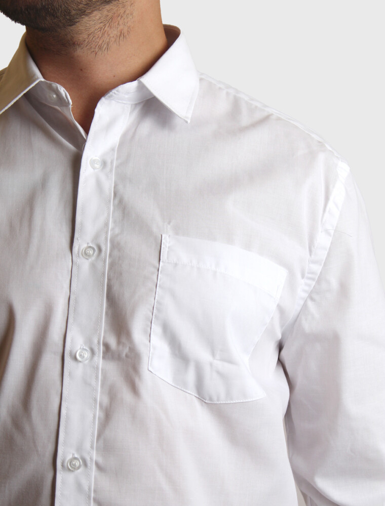 Camisa de vestir Clásica Blanco