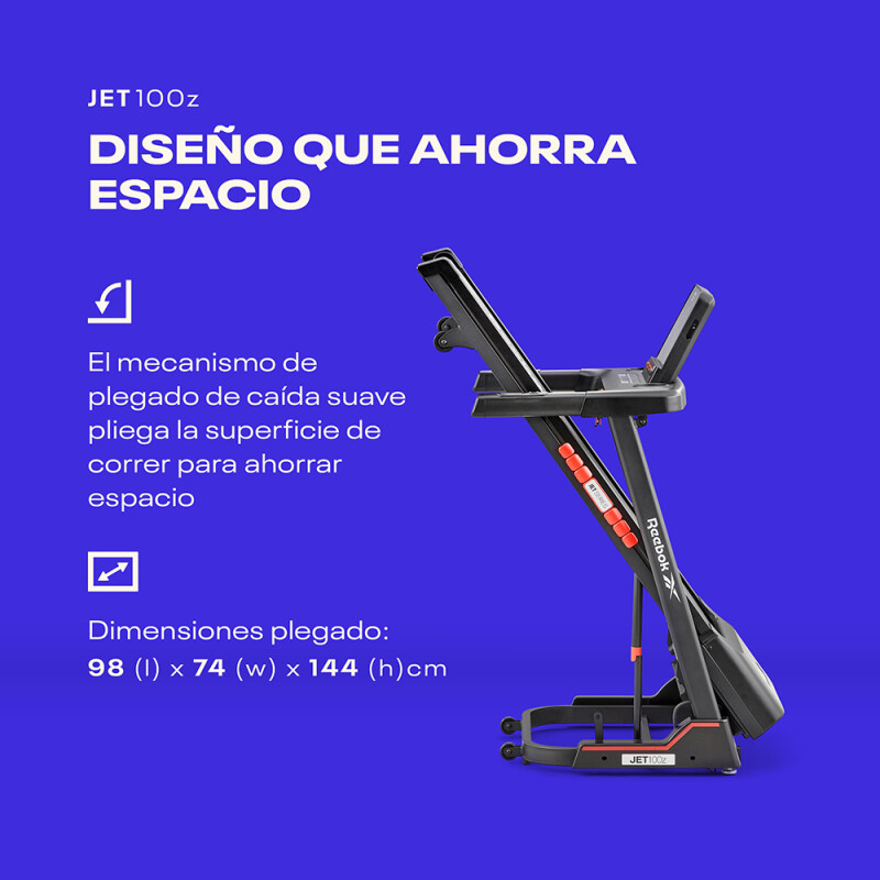 Caminador Eléctrico Plegable Reebok Jet 100Z 2Hp 18 Km/H Caminador Eléctrico Plegable Reebok Jet 100z 2hp 18 Km/h