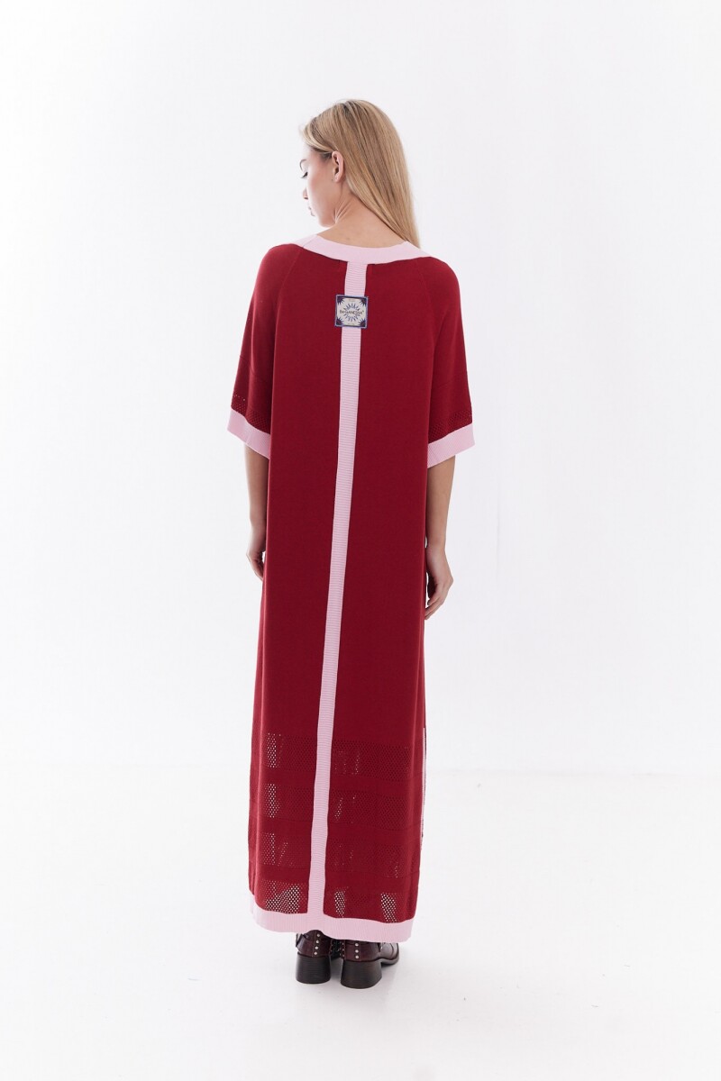 Vestido Noor Bordó