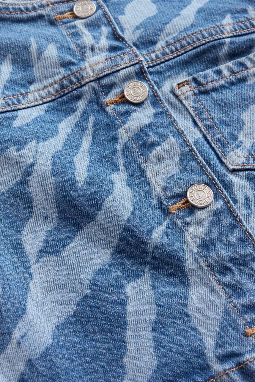Campera De Jean Zebra Toddler Niña Zebra Print