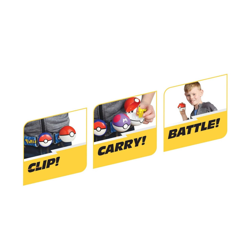 Cinturón Pokemon Clip N Go Evee Rosa Azul