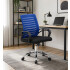 SILLA DE ESCRITORIO RESPALDO MESH AZUL MC025BC01 SILLA DE ESCRITORIO RESPALDO MESH AZUL MC025BC01
