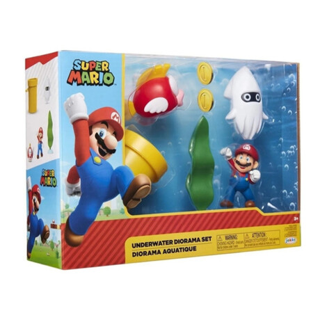 Figuras Super Mario - Diorama Submarino Playset Figuras Super Mario - Diorama Submarino Playset