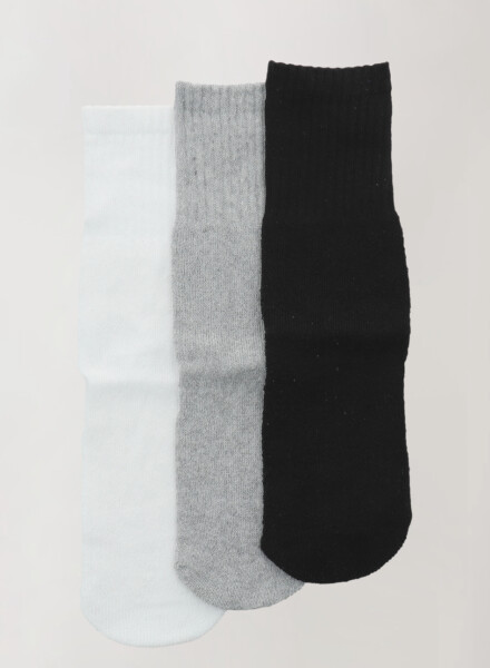 Pack x 3 medias tubular lisas 38-42 38cm Combinacion 1