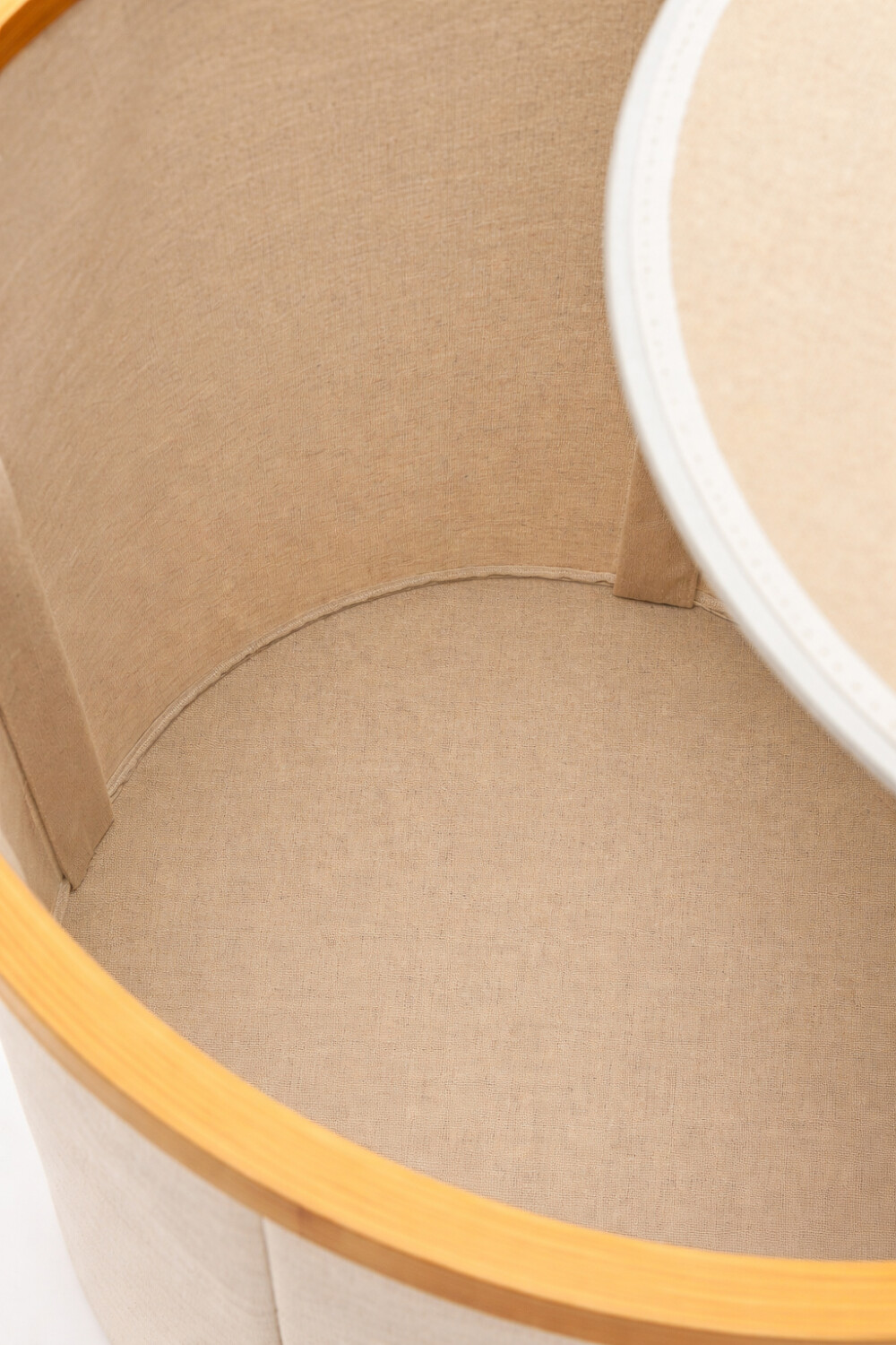 Cesto Solara Liso C/tapa Beige