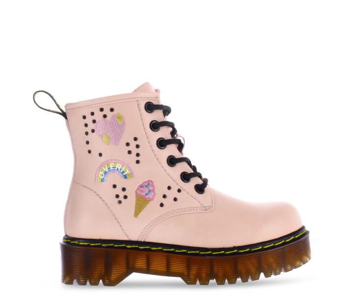 Bota CAMDEN con parches y tachas Pink