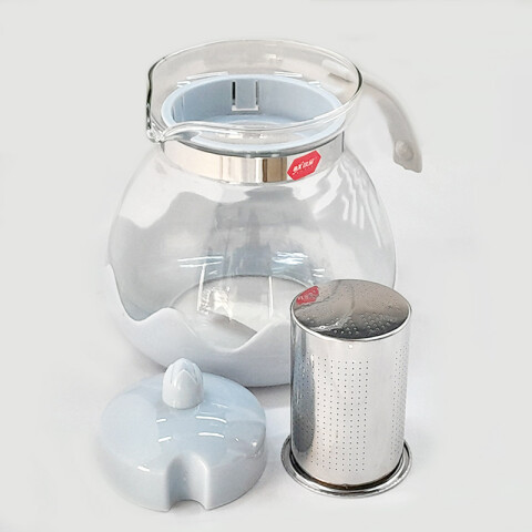 Tetera de vidrio c/filtro 1500ml Tetera De Vidrio C/filtro 1500ml
