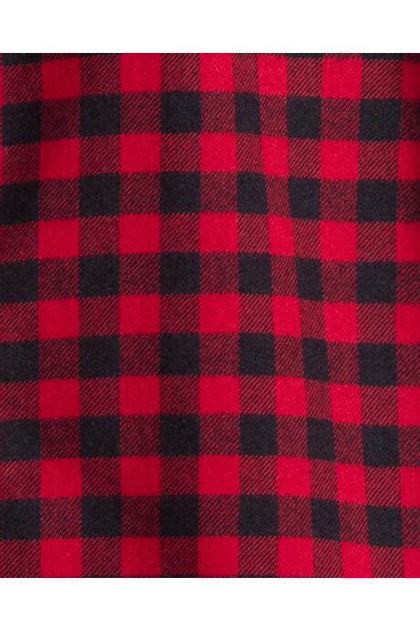 Camisa de popelina, diseño a cuadros Sin color