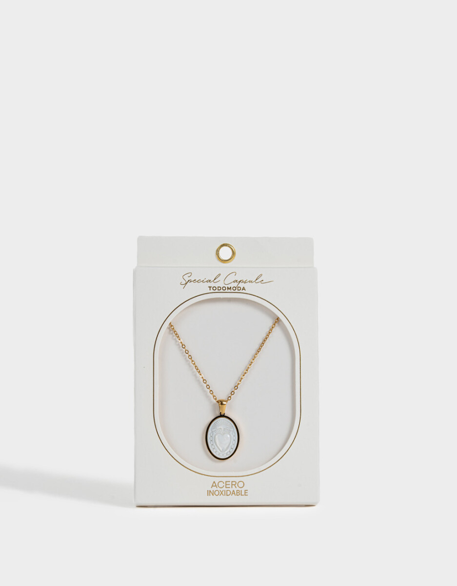 Cadena Corta Con Dije De Nacar 